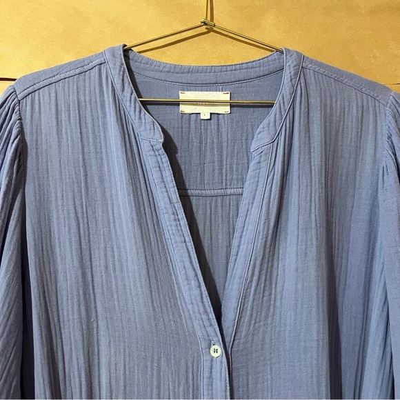 Xirena | Selene Dress Perri Midi Shirtdress Button Front Gauze Cotton Size L - Picture 5 of 15